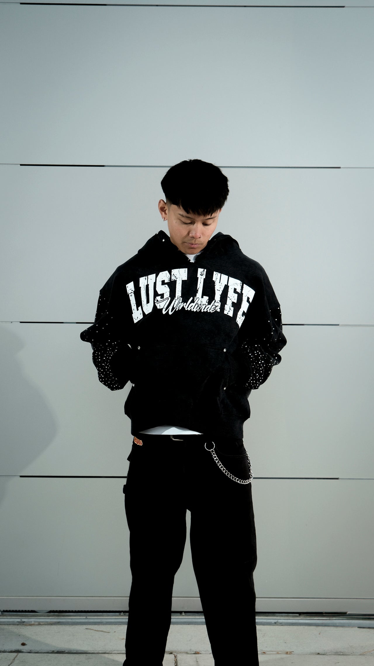 ASH BLACK WORLDWIDE HOODIE