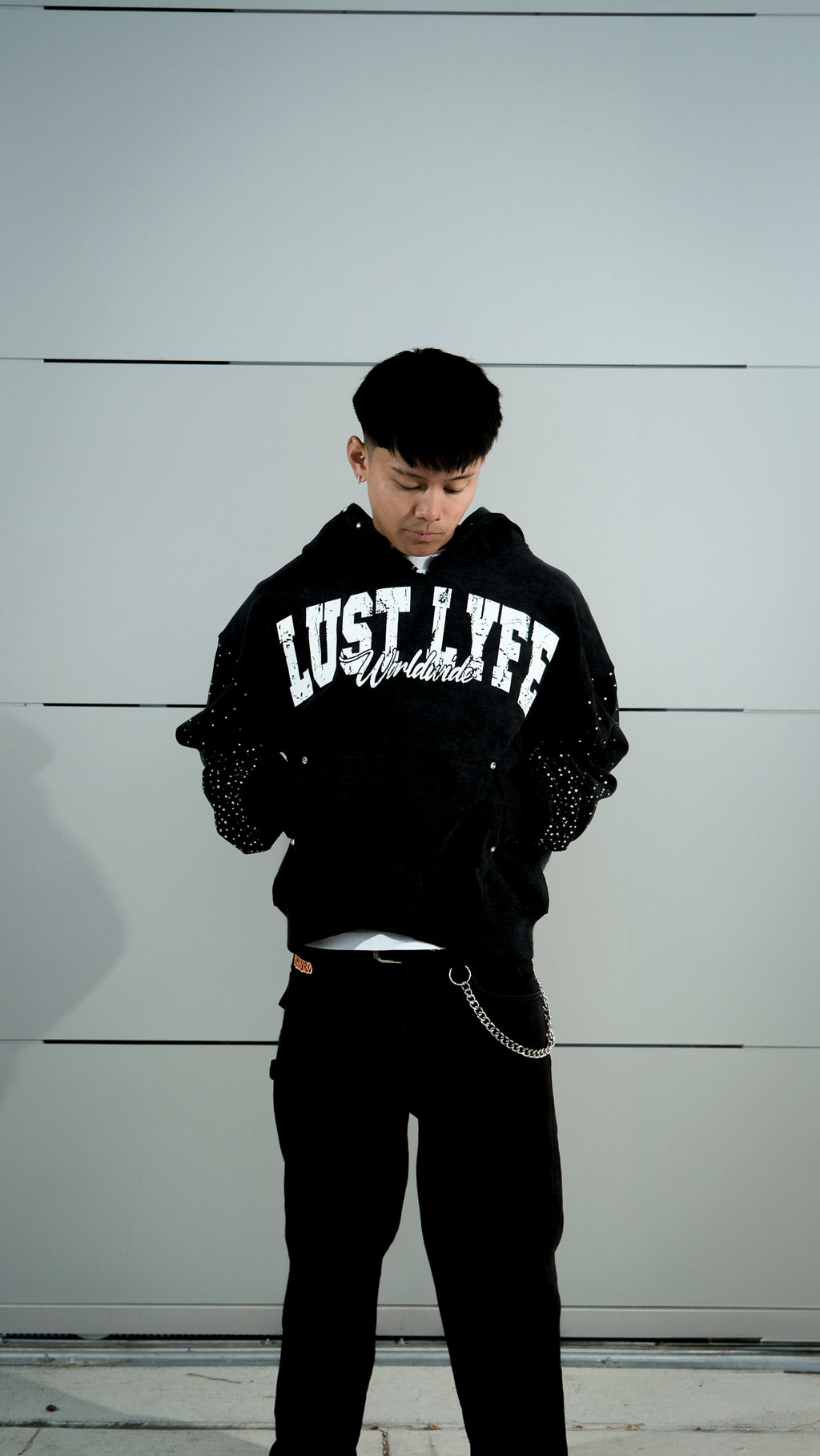 ASH BLACK WORLDWIDE HOODIE